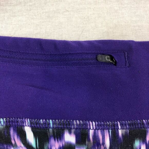 Ladies Nike Running Purple Capri Running Pants XS - Picture 3 of 9